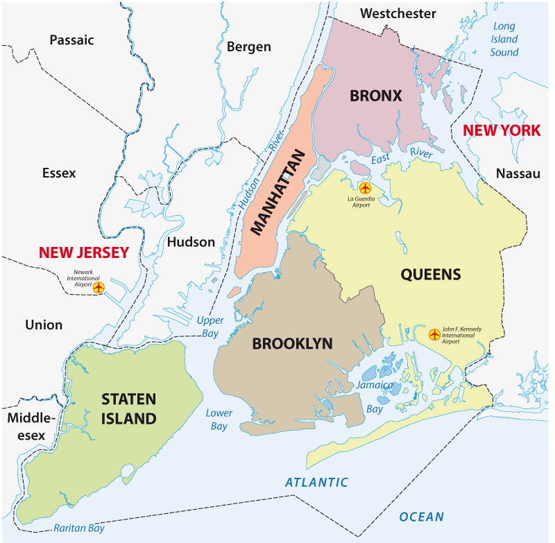 ニューヨーク市 地図