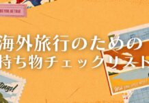 現地で困らない〜海外旅行 持ち物リスト 2023 海外旅行 持ち物リスト